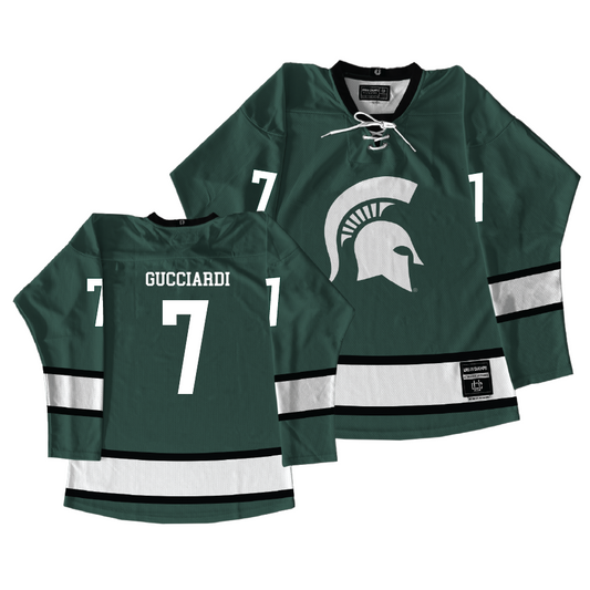 Michigan State Men's Ice Hockey Green Jersey  - David Gucciardi