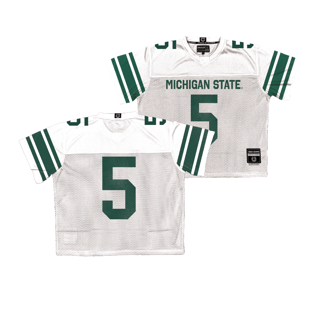 Michigan State Throwback Football Jersey - Jordan Hall | #5