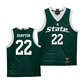 Green Women's Basketball Michigan State Jersey  - Nyla Hampton