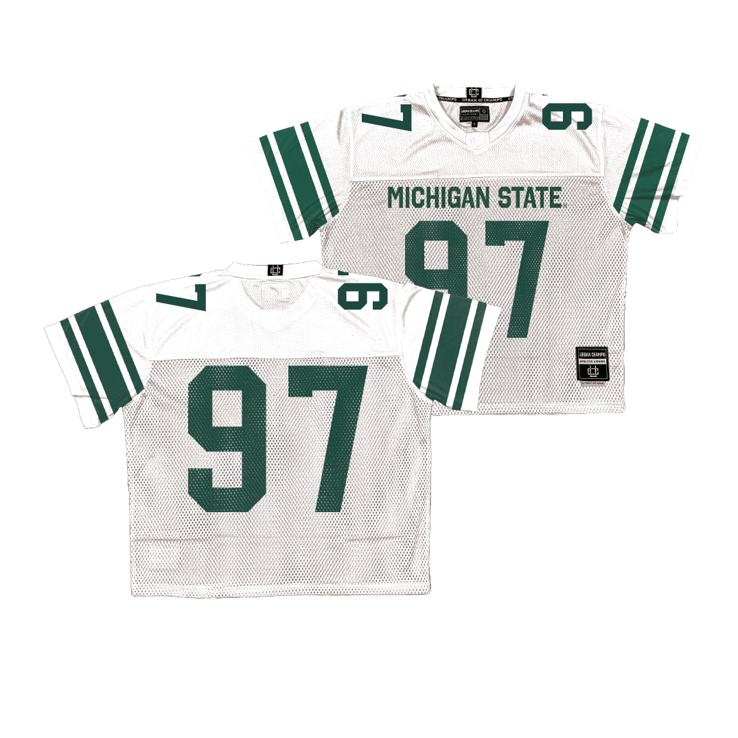 Michigan State Throwback Football Jersey - Maverick Hansen | #97