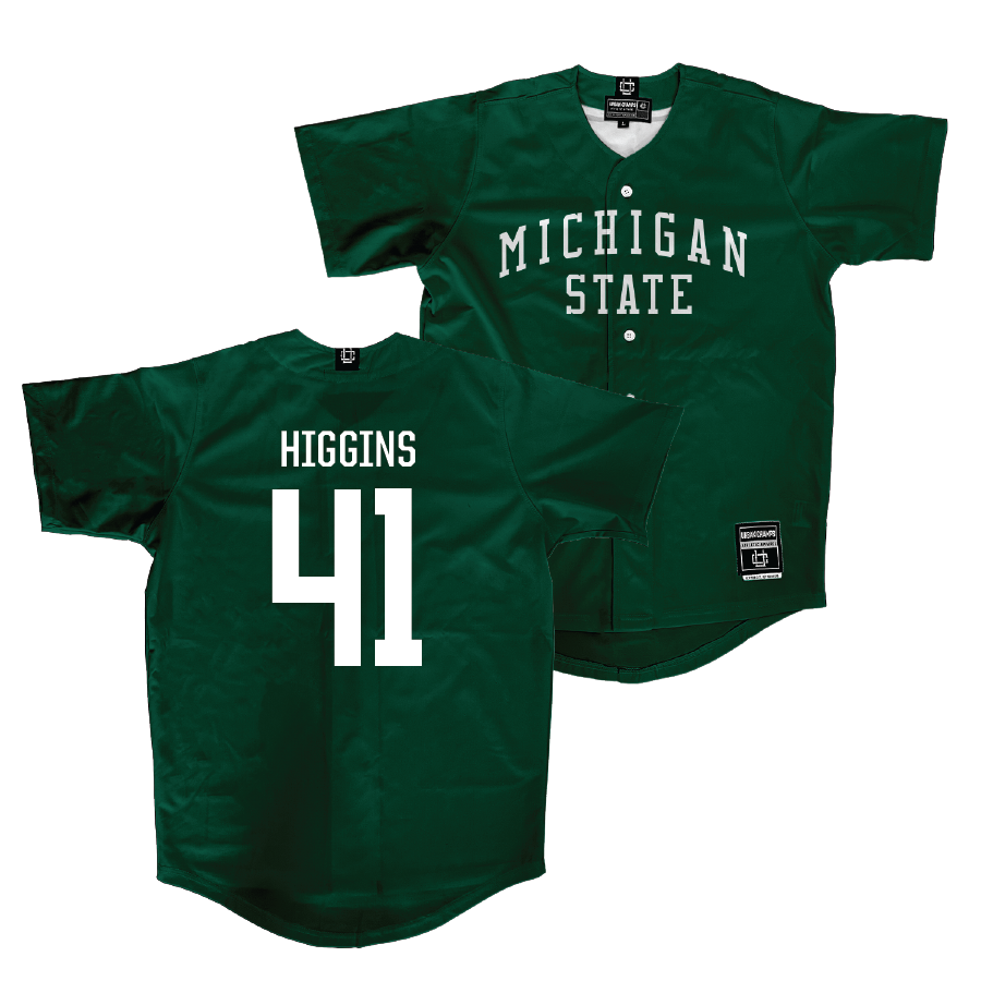 Michigan State Baseball Green Jersey - Nolan Higgins | #41