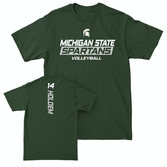 MSU Women's Volleyball Green Rush Tee  - Taylah Holdem