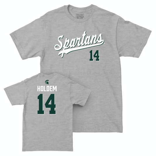 MSU Women's Volleyball Sport Grey Script Tee  - Taylah Holdem