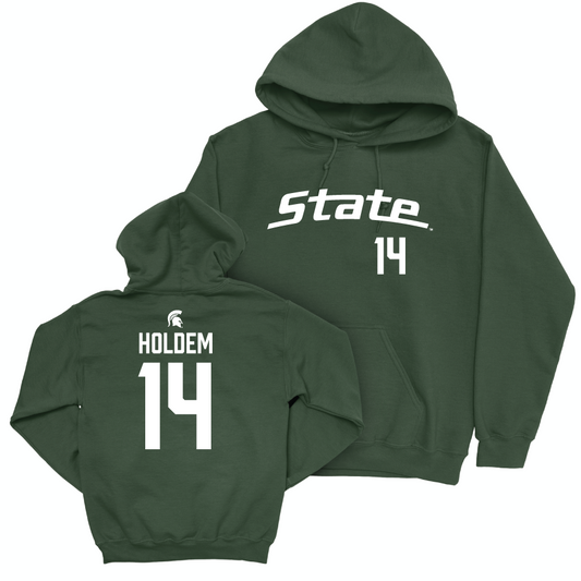 MSU Women's Volleyball Green Sideline Hoodie  - Taylah Holdem