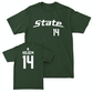 MSU Women's Volleyball Green Sideline Tee  - Taylah Holdem