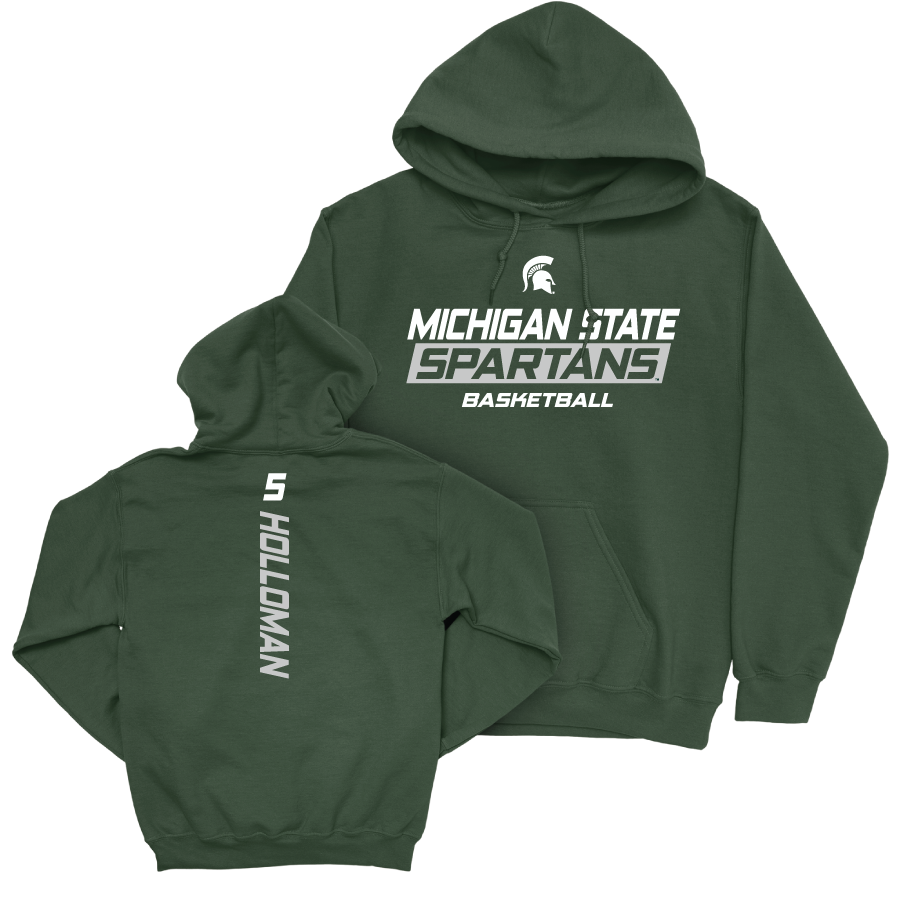 MSU Men's Basketball Green Rush Hoodie  - Trejuan Holloman