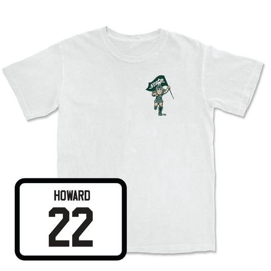 Men's Ice Hockey White Sparty Comfort Colors Tee - Isaac Howard