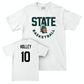 Women's Basketball White Helmet Comfort Colors Tee  - Helen Holley