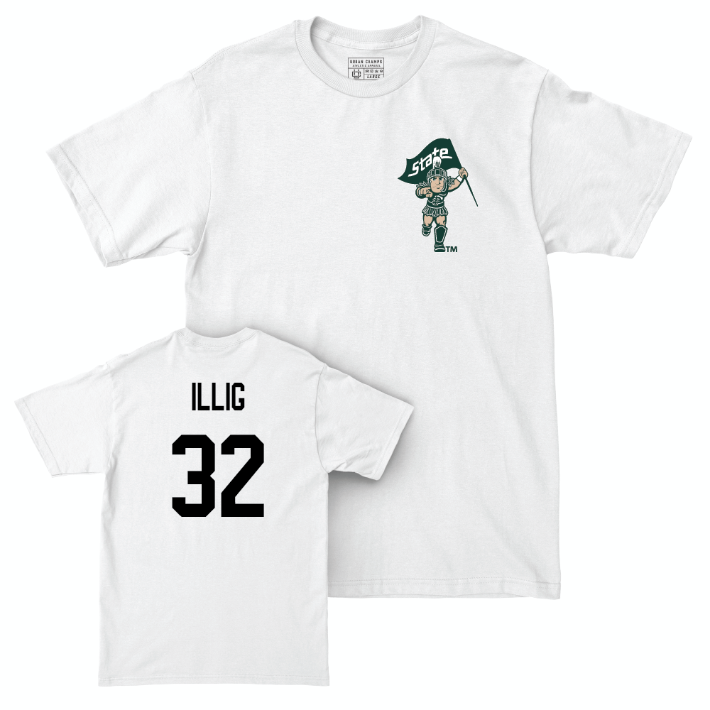 Women's Soccer White Sparty Comfort Colors Tee  - Maggie Illig