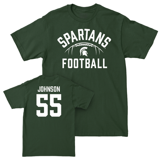 MSU Football Green Stadium Tee  - Rakeem Johnson