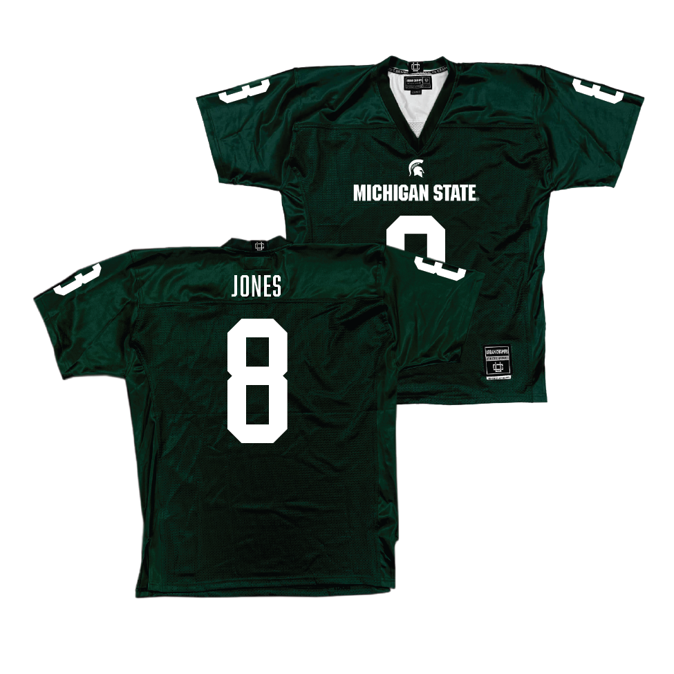 Green MSU Football Jersey  - Anthony Jones