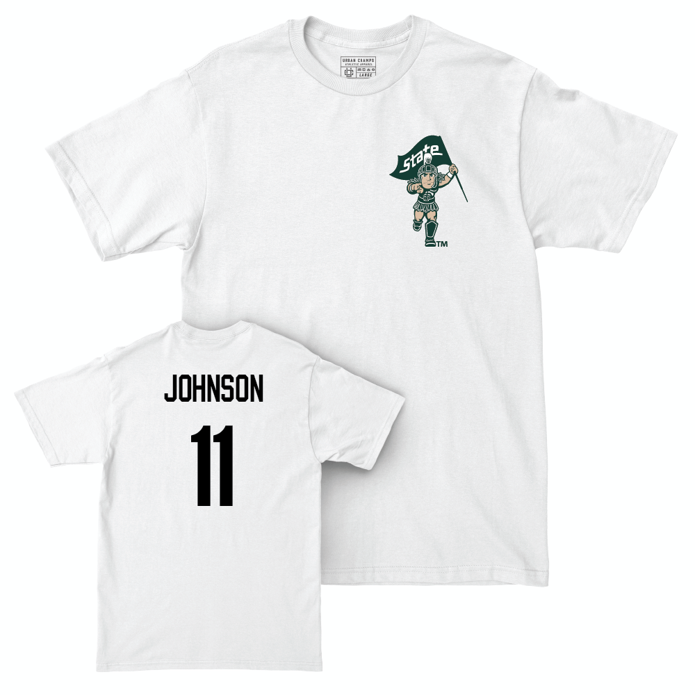 Football White Sparty Comfort Colors Tee  - Aziah Johnson