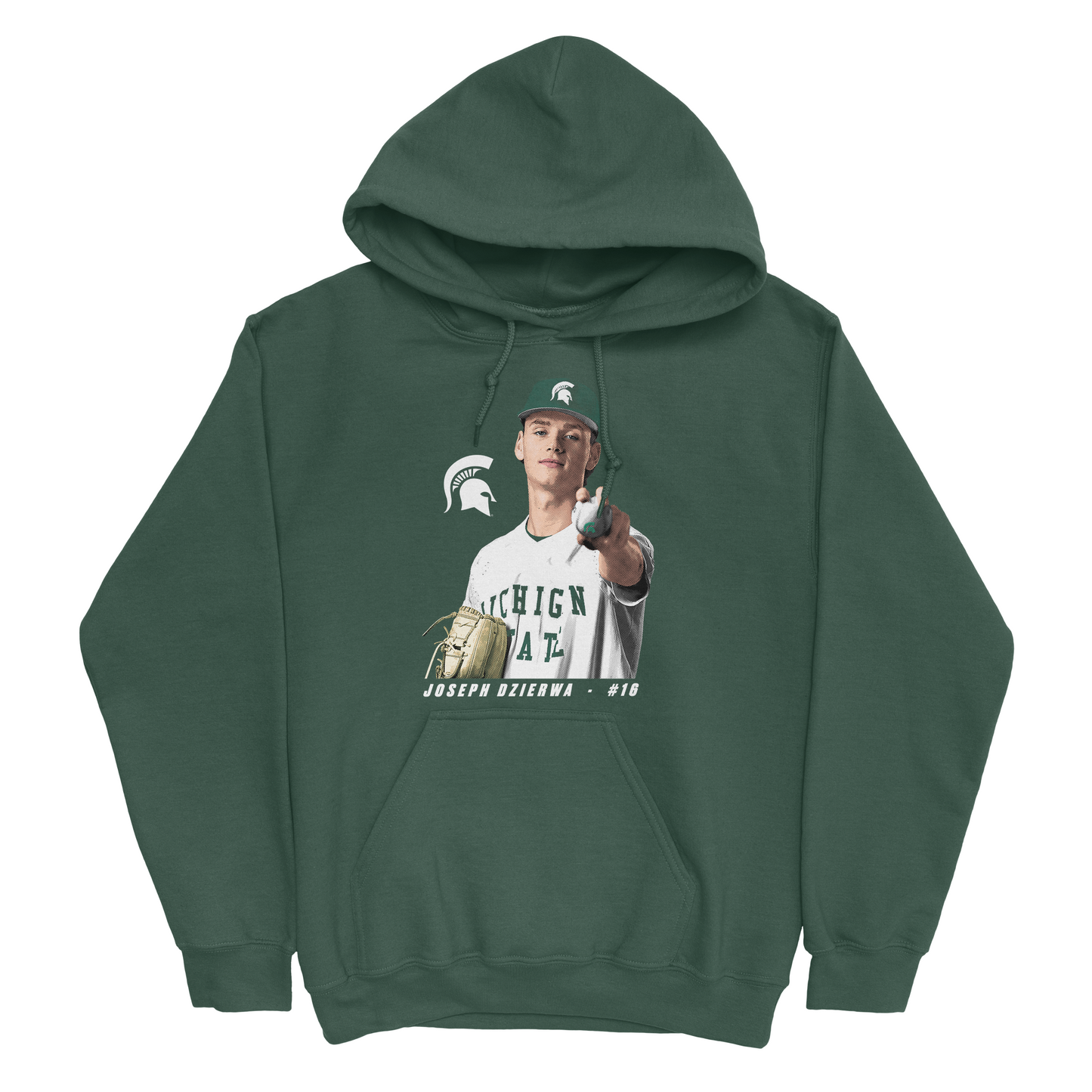 EXCLUSIVE RELEASE: Joseph Dzierwa Portrait Forest Green Hoodie