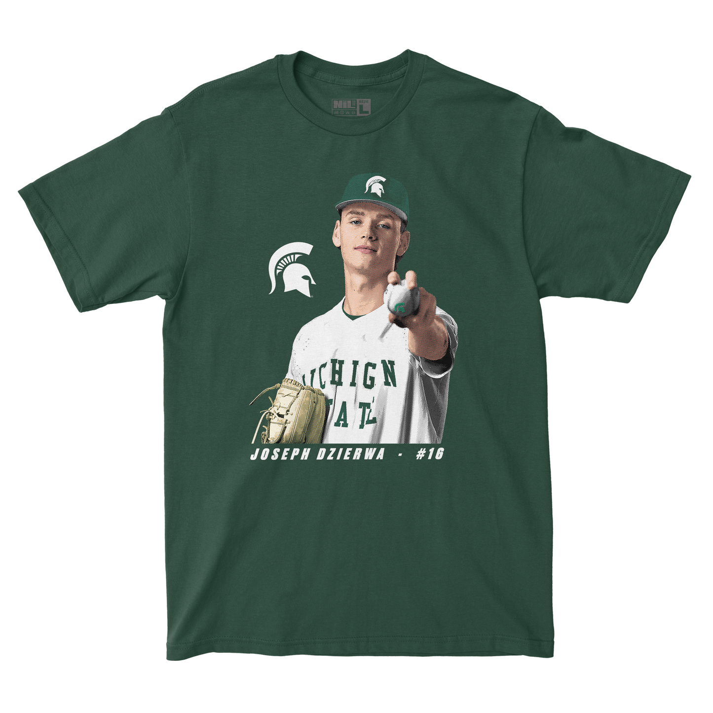 EXCLUSIVE RELEASE: Joseph Dzierwa Portrait Forest Green Tee