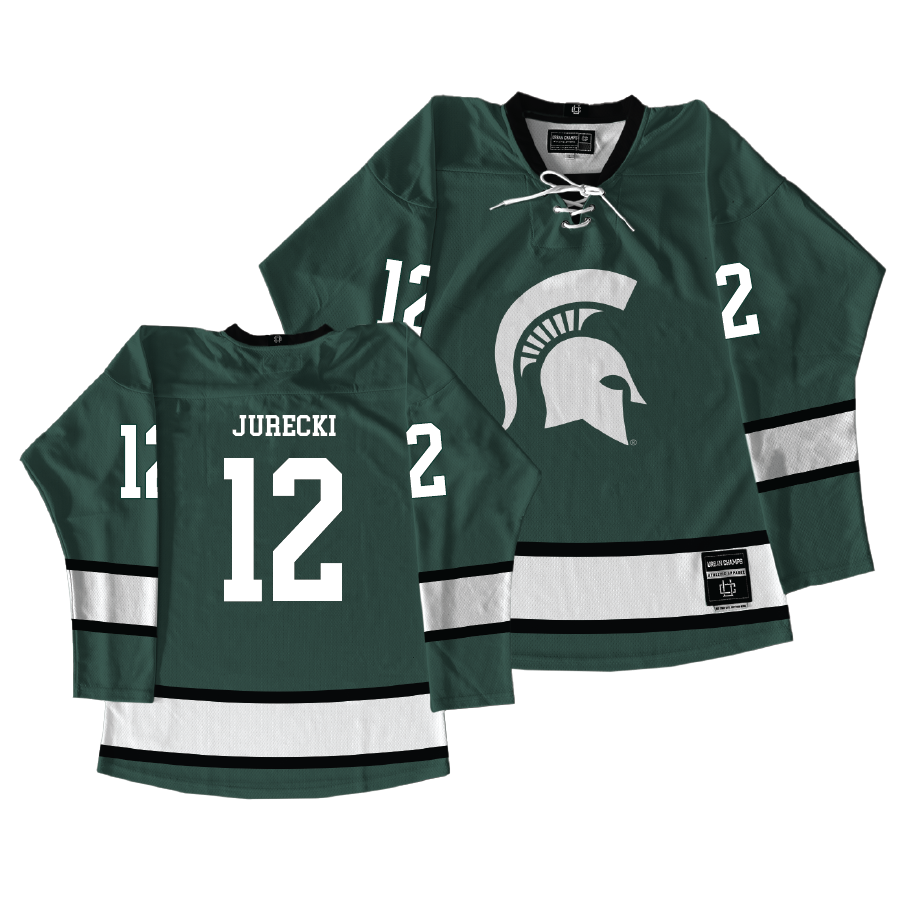 Michigan State Men's Ice Hockey Green Jersey - Griffin Jurecki | #12