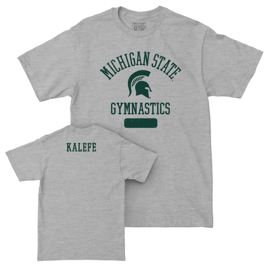 MSU Women's Gymnastics Sport Grey Varsity Tee  - Giana Kalefe