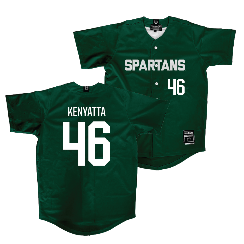 Michigan State Softball Green Jersey   - Natalia Kenyatta