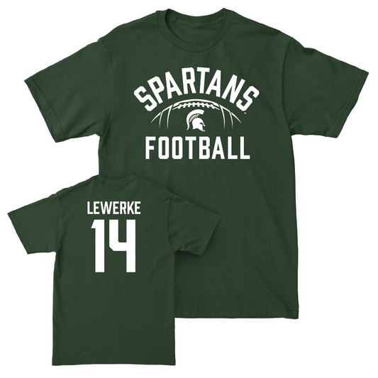 MSU Football Green Stadium Tee  - Brian Lewerke