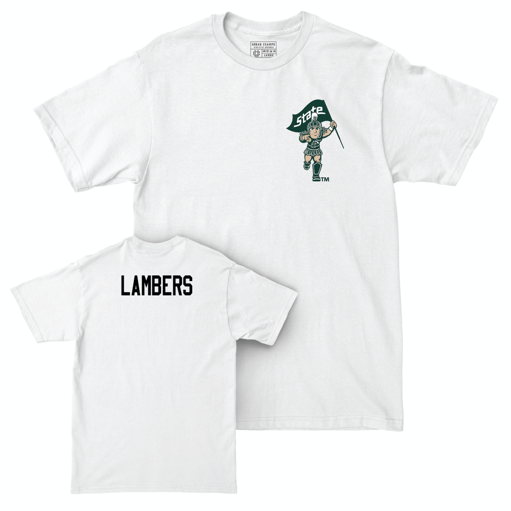 Men's Track & Field White Sparty Comfort Colors Tee  - Parker Lambers