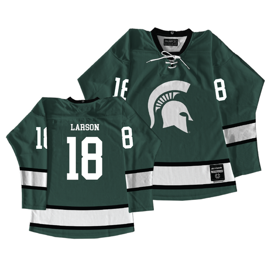 Michigan State Men's Ice Hockey Green Jersey - Joey Larson | #18