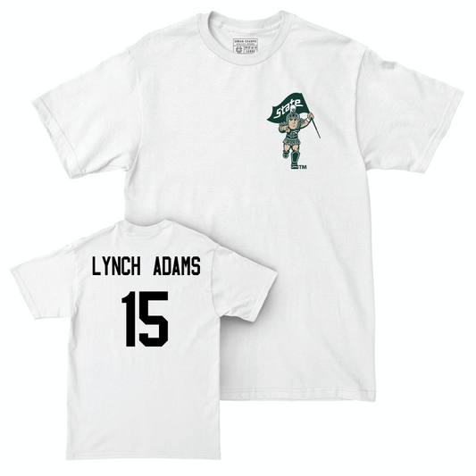 Football White Sparty Comfort Colors Tee  - Kay’Ron Lynch Adams