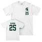 MSU Women's Soccer White Logo Comfort Colors Tee  - Samantha Maroni