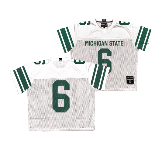 Michigan State Throwback Football Jersey - Semar Melvin | #6