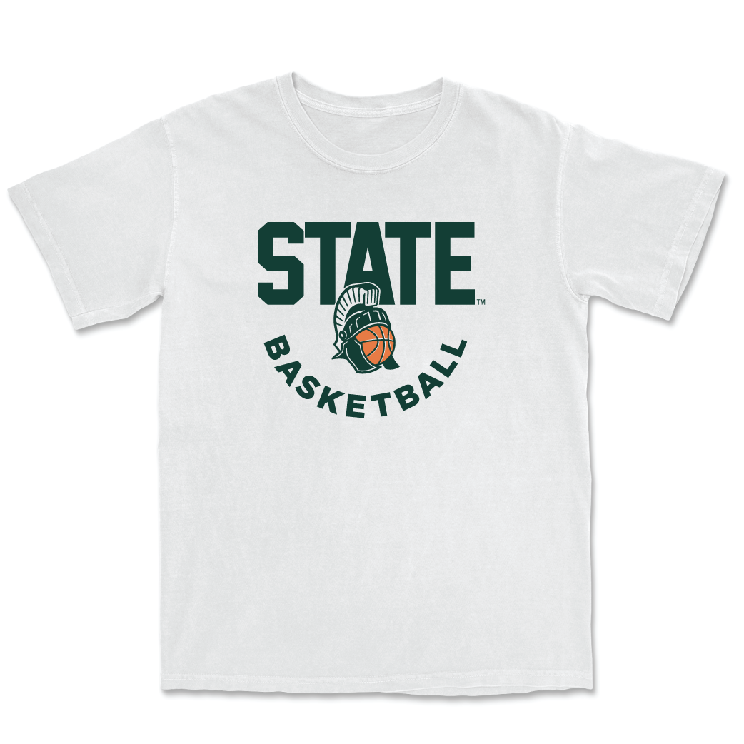 Men's Basketball White Helmet Comfort Colors Tee - Tyson Walker