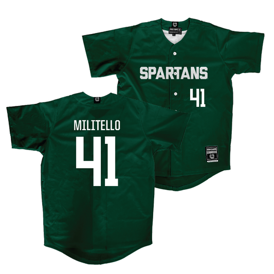 Michigan State Softball Green Jersey - AJ Militello | #41