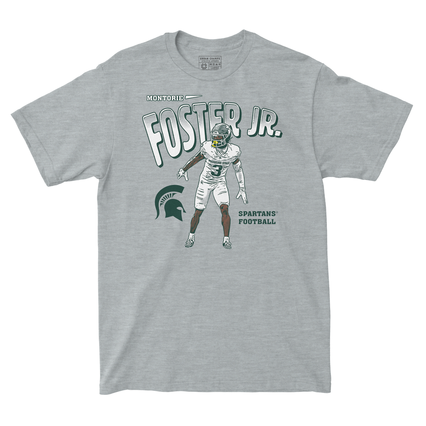 EXCLUSIVE RELEASE - Montorie Foster Jr. Illustrated Grey Tee