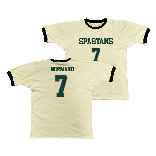 MSU Retro Ringer Tee - Gehrig Normand