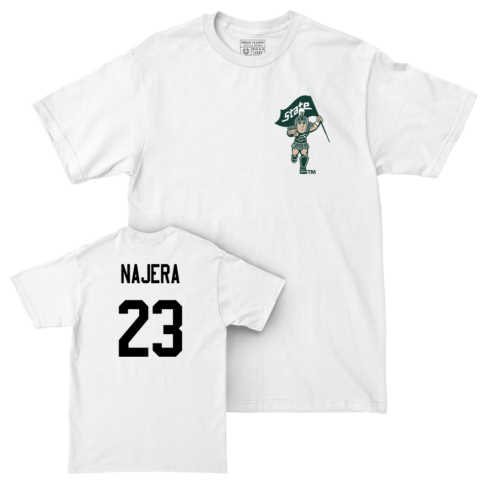 Women's Soccer White Sparty Comfort Colors Tee  - Bella Najera