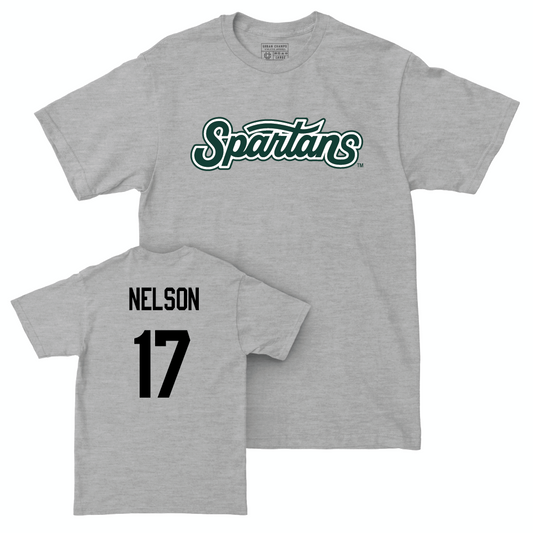 Sport Grey Men's Ice Hockey Script Tee   - Kaden Nelson