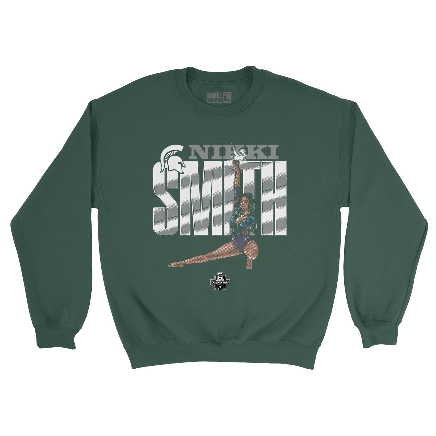 EXCLUSIVE RELEASE: Nikki Smith Illustrated Forest Green Crew