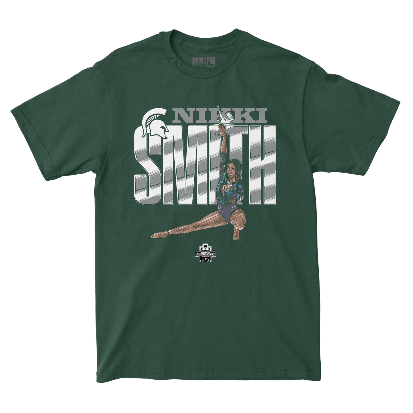 EXCLUSIVE RELEASE: Nikki Smith Illustrated Forest Green Tee