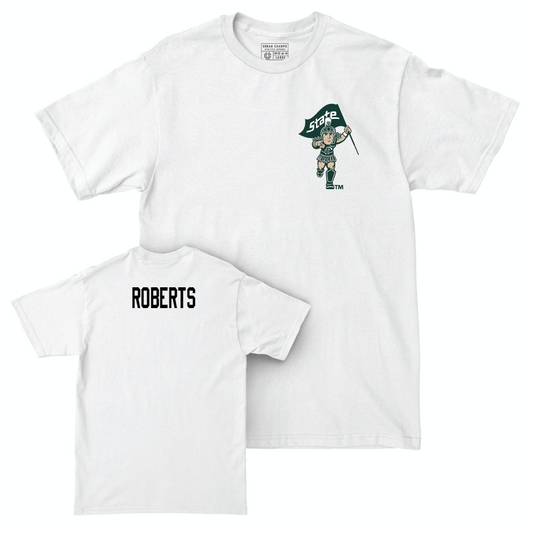 Women's Track & Field White Sparty Comfort Colors Tee  - Maley Roberts