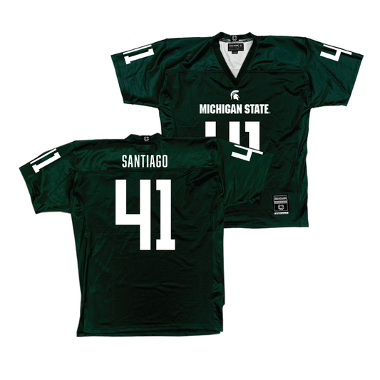 Green MSU Football Jersey  - David Santiago