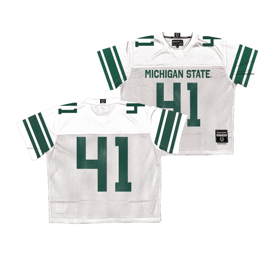 Michigan State Throwback Football Jersey  - David Santiago