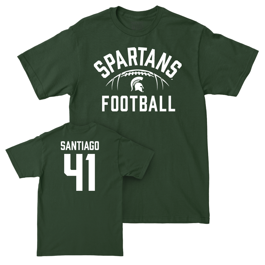 MSU Football Green Stadium Tee  - David Santiago