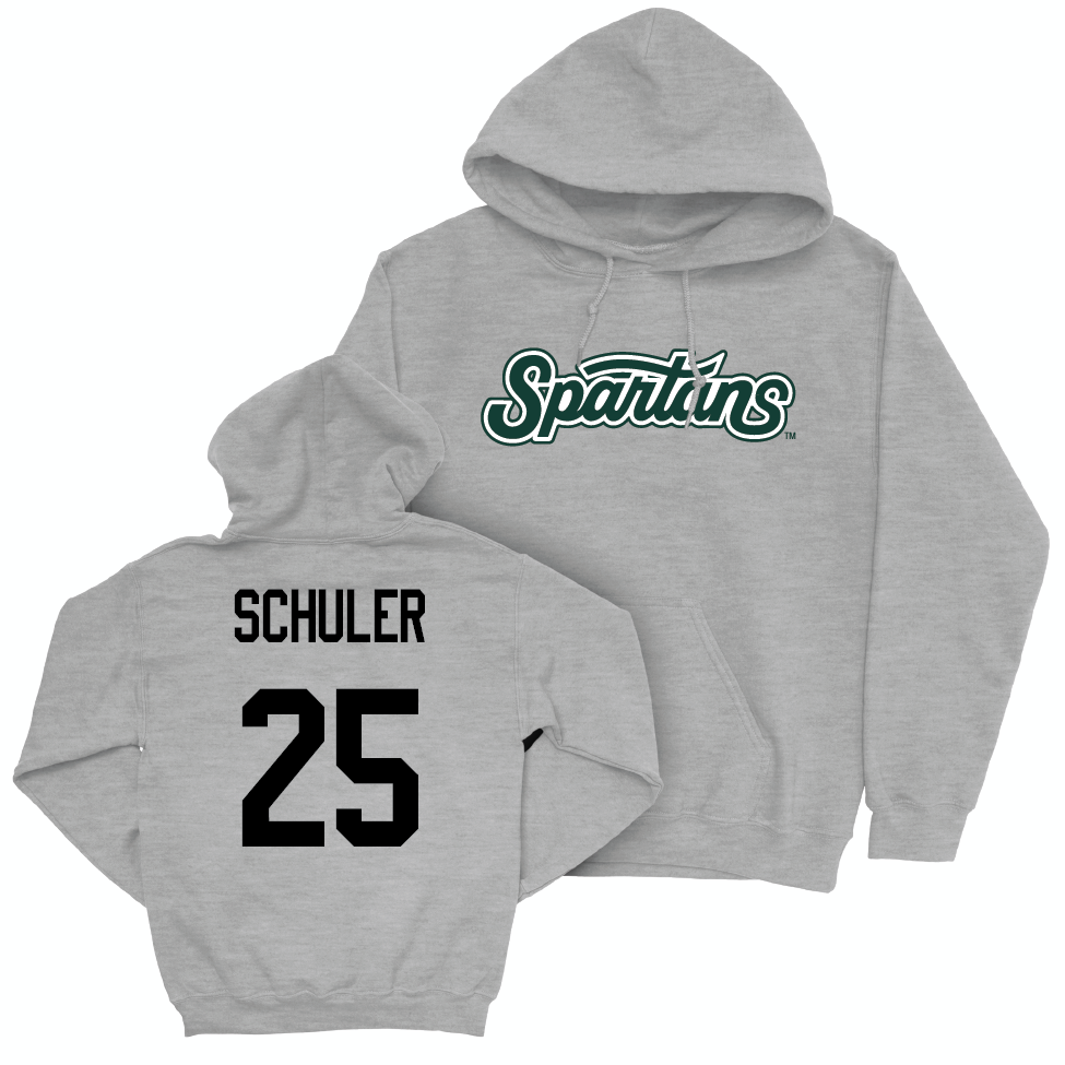 Sport Grey Softball Script Hoodie   - Jacey Schuler