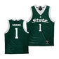 Green Women's Basketball Michigan State Jersey  - Jaddan Simmons