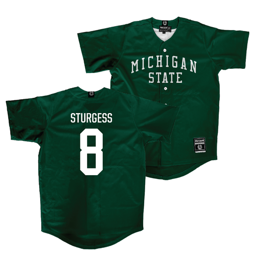 Michigan State Baseball Green Jersey    - Isaac Sturgess