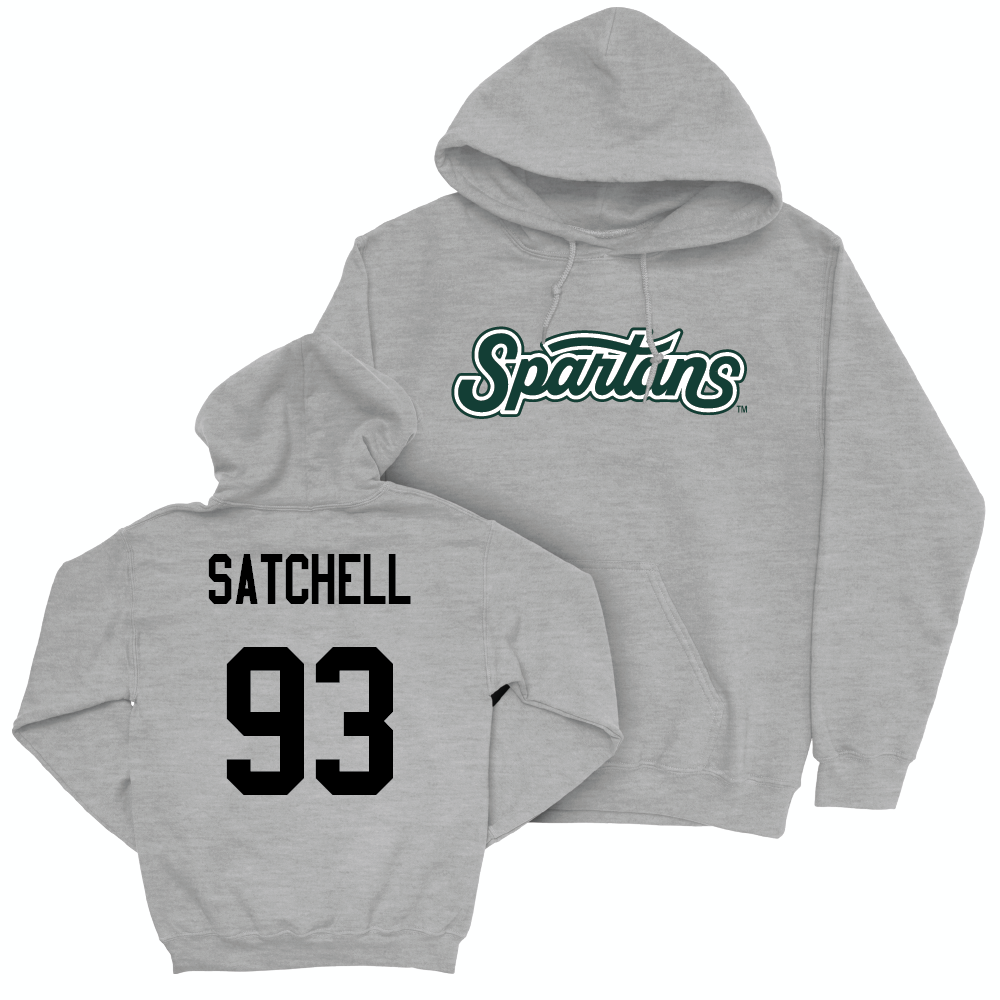 Sport Grey Football Script Hoodie  - Jalen Satchell