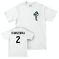 Women's Volleyball White Sparty Comfort Colors Tee  - Karolina Staniszewska