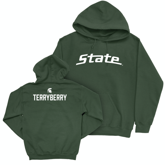 MSU Men's Track & Field Green Sideline Hoodie  - Dylan Terryberry