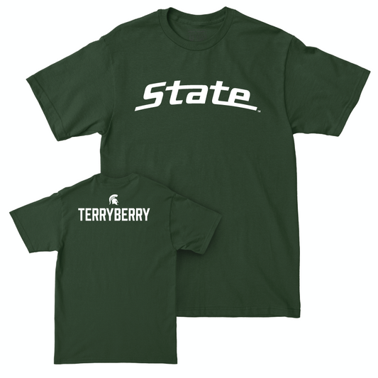 MSU Men's Track & Field Green Sideline Tee  - Dylan Terryberry
