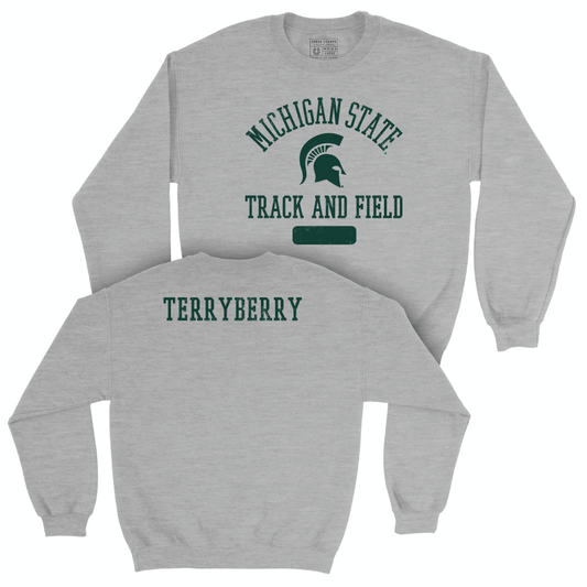MSU Men's Track & Field Sport Grey Varsity Crew  - Dylan Terryberry
