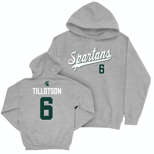 MSU Women's Soccer Sport Grey Script Hoodie  - Remini Tillotson