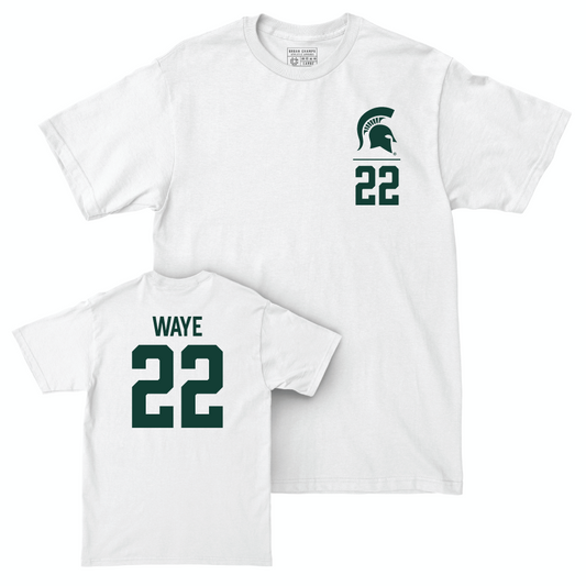 MSU Women's Volleyball White Logo Comfort Colors Tee  - Carmen Waye