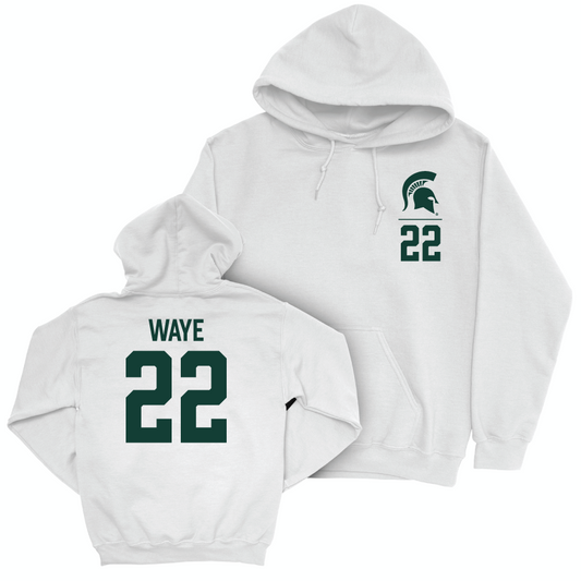 MSU Women's Volleyball White Logo Hoodie  - Carmen Waye